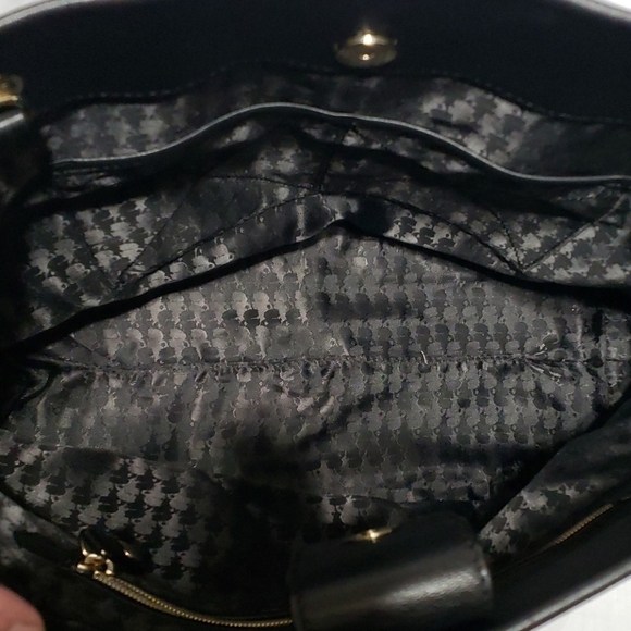 Karl lagerfeld black large shoulder vegan tote bag main image 8